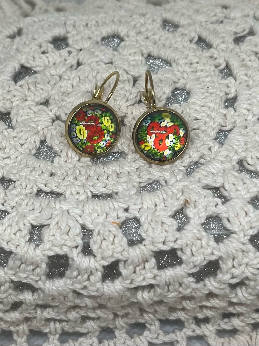 Handmade Cabochon Earrings
